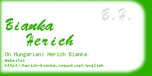 bianka herich business card